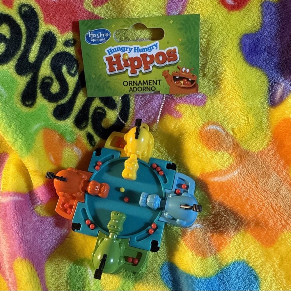 NWT Hungry Hungry Hippos Christmas Ornament Ruz Hasbro